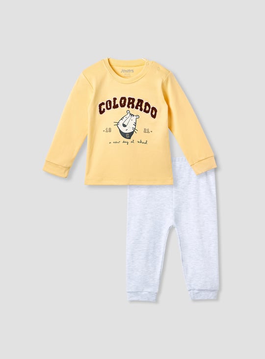 Juniors Colorado Applique T-shirt and Pyjama Set