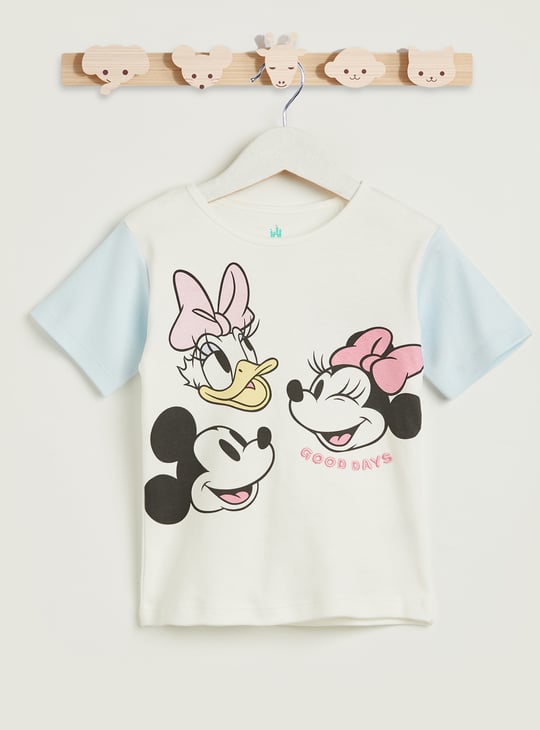 Mickey Mouse and Friends Print T-shirt and Shorts Set