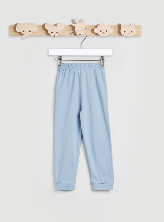 Juniors Printed Long Sleeves T-shirt and Pyjamas - Set of 2