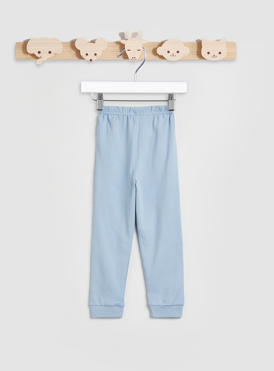 Juniors Printed Long Sleeves T-shirt and Pyjamas - Set of 2