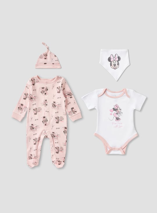 4-Piece Minnie Mouse Print Clothing Gift Set