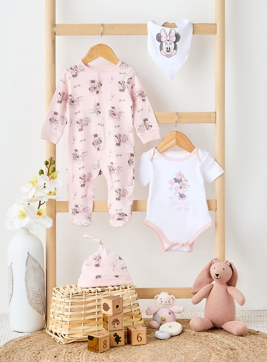 4-Piece Minnie Mouse Print Clothing Gift Set