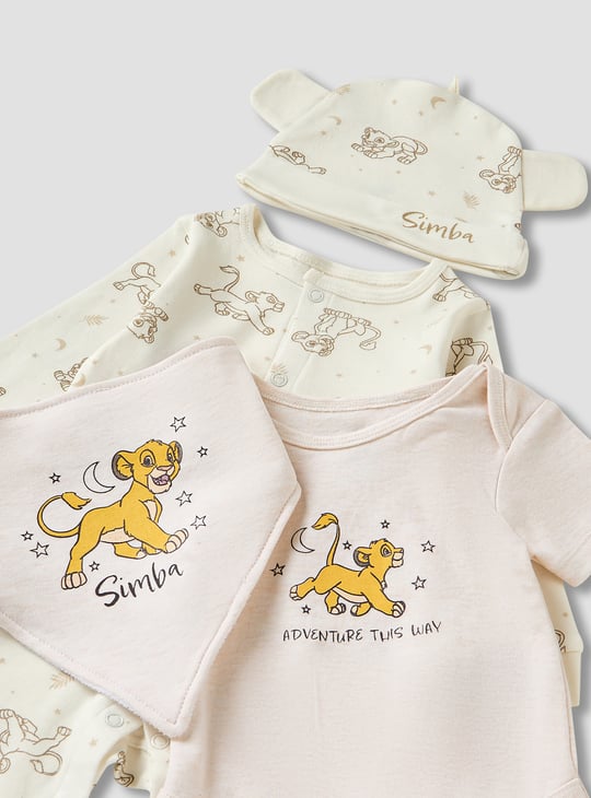 4-Piece Simba Print Clothing Gift Set