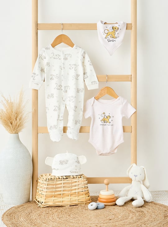 4-Piece Simba Print Clothing Gift Set
