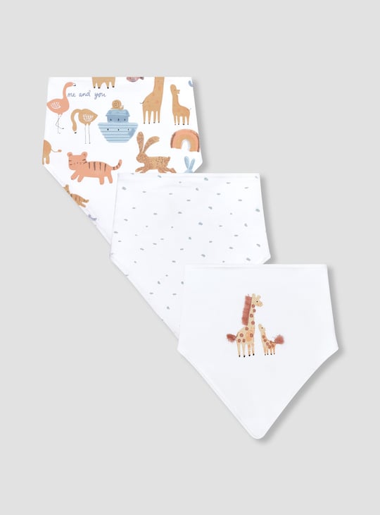 Juniors Animal Print Bib - Set of 3
