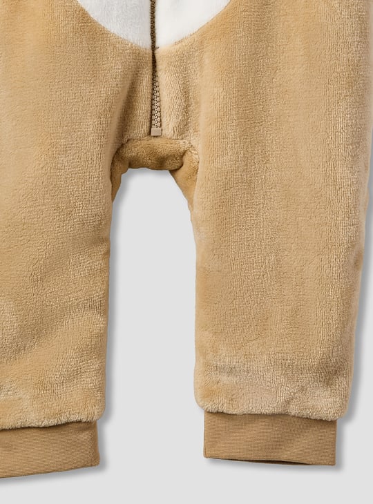 Juniors Hooded Neck Coverall with Zip Closure