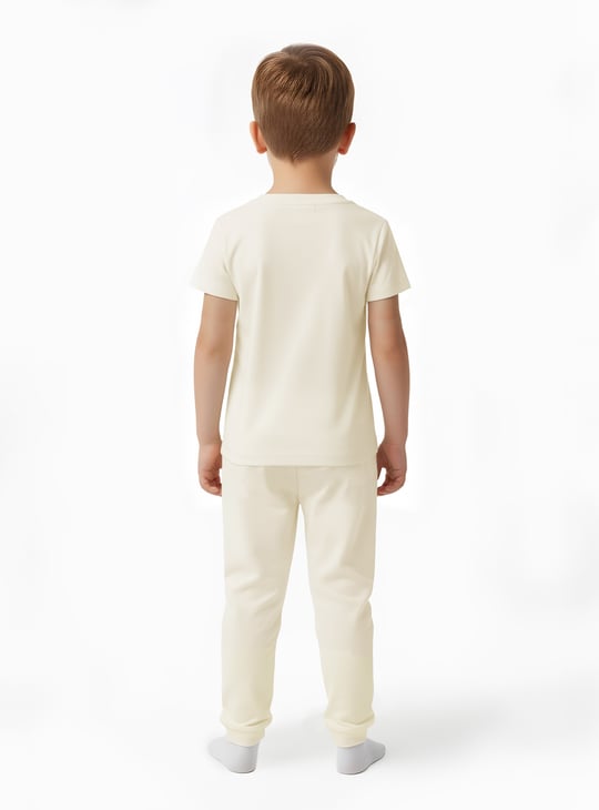 Mickey Mouse Print T-shirt and Pyjama Set