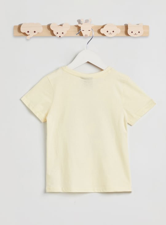 Mickey Mouse Print T-shirt and Pyjama Set