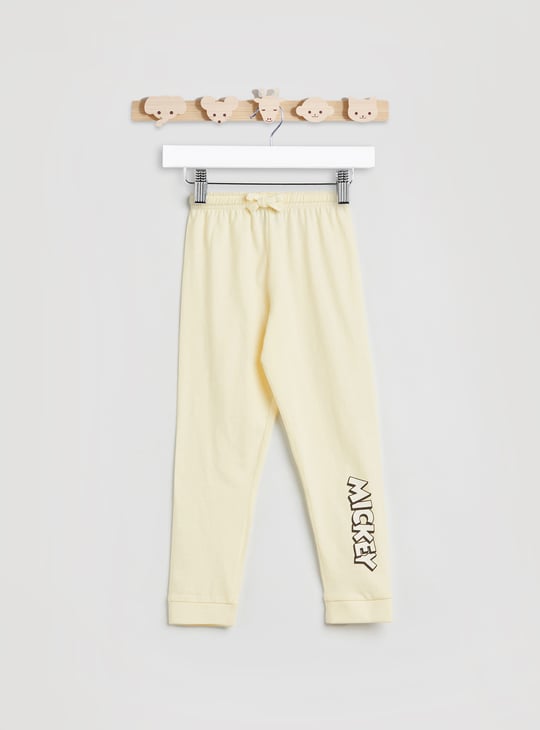 Mickey Mouse Print T-shirt and Pyjama Set