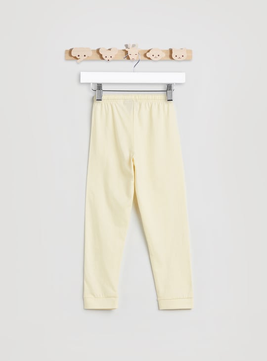 Mickey Mouse Print T-shirt and Pyjama Set