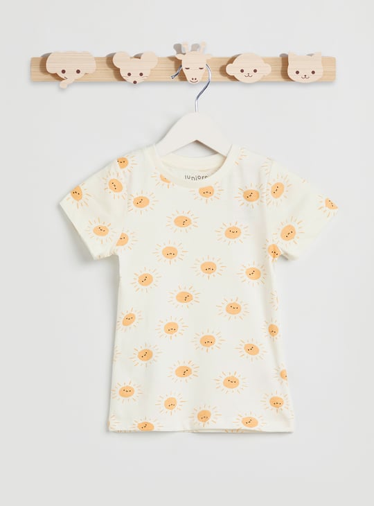 Juniors Printed T-shirt and Pyjama Set