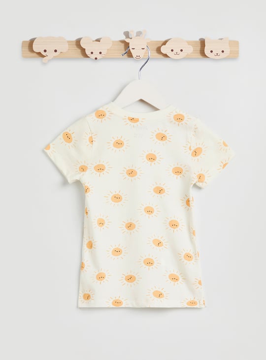 Juniors Printed T-shirt and Pyjama Set