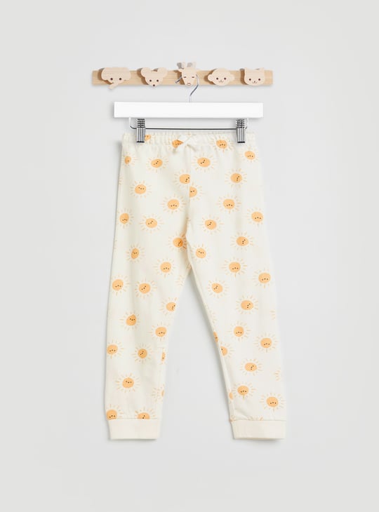 Juniors Printed T-shirt and Pyjama Set