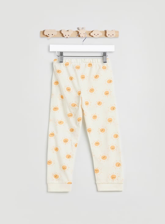 Juniors Printed T-shirt and Pyjama Set