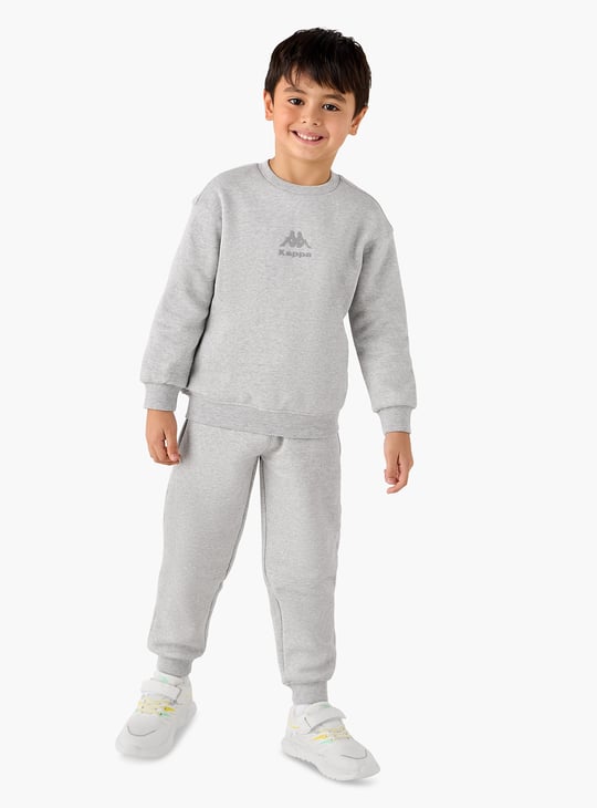 Kappa Logo Print Sweatshirt and Joggers Set