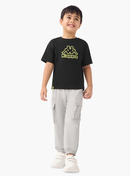 Kappa Logo Print T-shirt with Short Sleeves