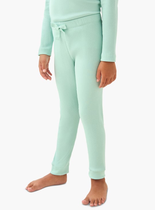 Juniors Ribbed T-shirt and Pyjama Set