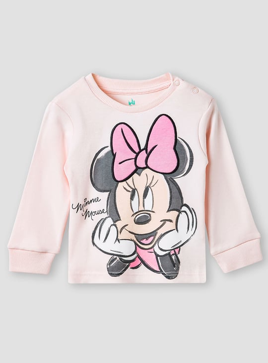 Minnie Mouse Print T-shirt and Pyjama Set