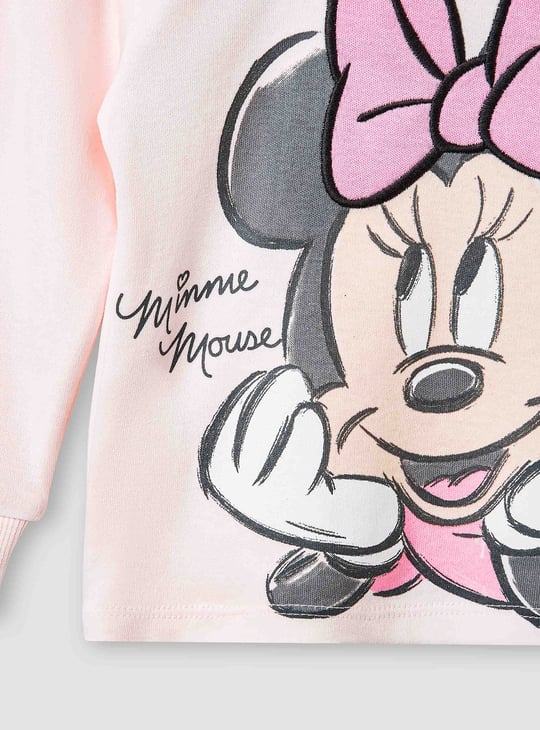 Minnie Mouse Print T-shirt and Pyjama Set