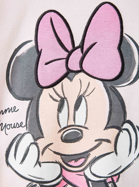 Minnie Mouse Print T-shirt and Pyjama Set