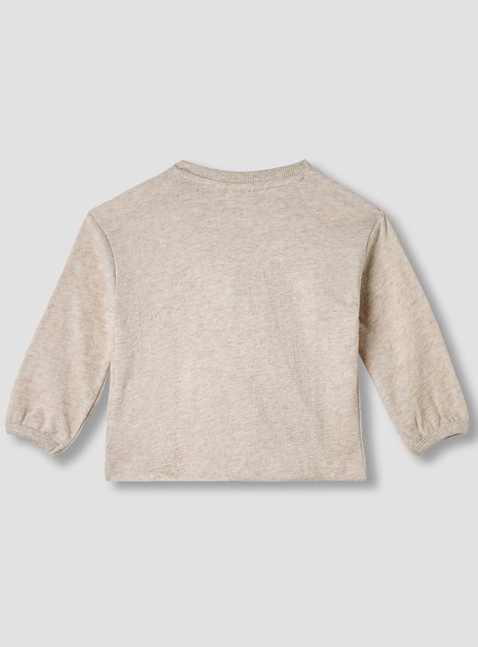 Juniors Applique T-shirt with Crew Neck