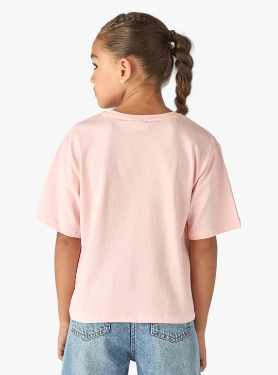 Sanrio Hello Kitty and Friends Print T-shirt with Short Sleeves