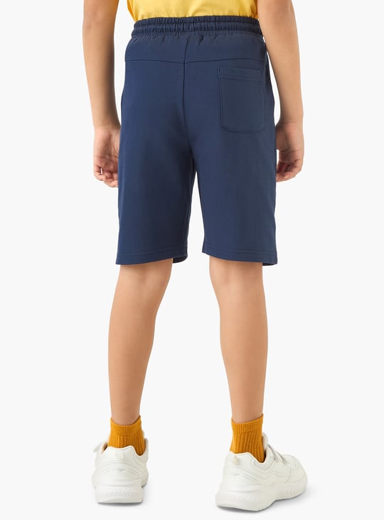 Juniors Solid Shorts with Drawstring Closure and Pockets