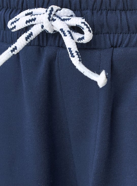 Juniors Solid Shorts with Drawstring Closure and Pockets