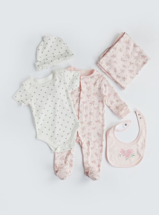 Juniors 5-Piece Floral Printed Clothing Set