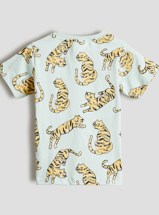 Boys Printed T-shirt and Shorts Set