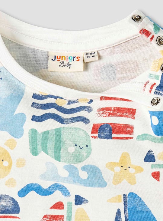 Juniors Sailors Print T-shirt - Set of 3