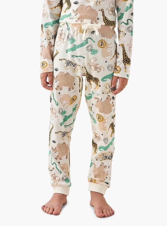 Juniors Safari Print T-shirt and Pyjama Set