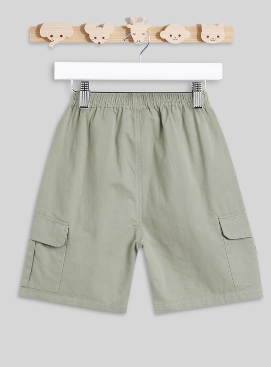 Juniors Solid Cargo Shorts
