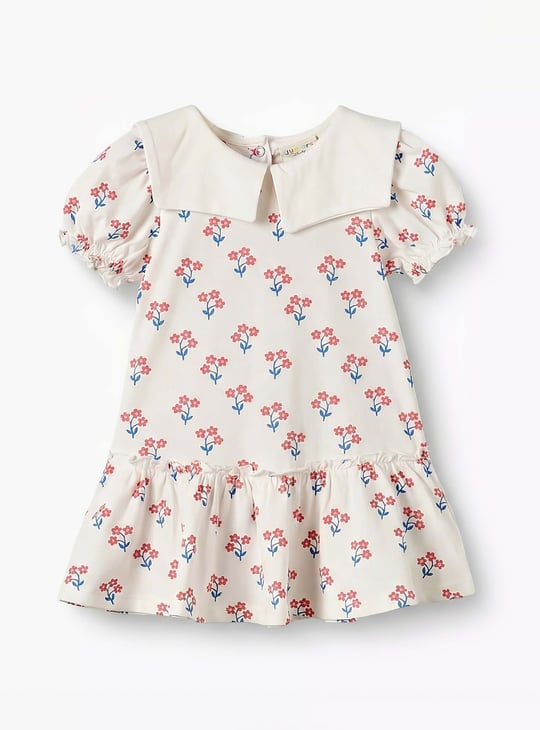 Juniors Floral Print Drop Waist Dresses - Set of 2