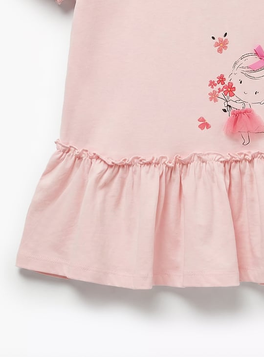 Juniors Floral Print Drop Waist Dresses - Set of 2