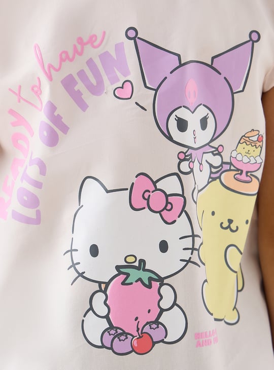 Juniors Hello Kitty and Friends Print Shirt