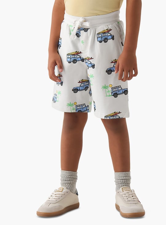 Juniors Printed 3 Piece T-shirts and Shorts Set