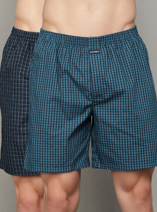 JOCKEY Checked Boxers - Pack of 2