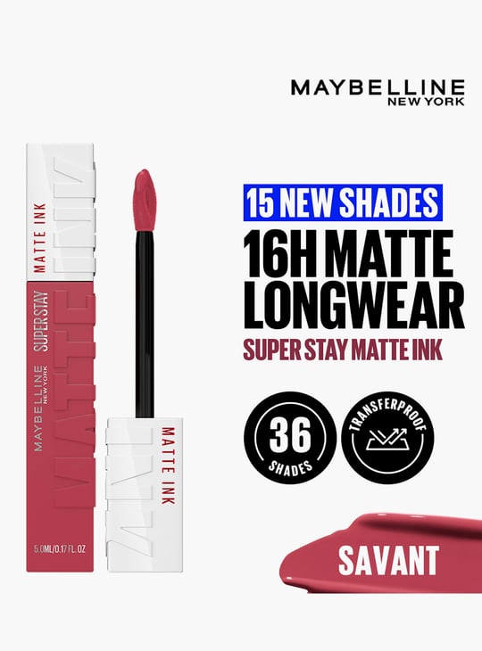 MAYBELLINE NEW YORK Superstay Matte Ink Liquid Lipstick - Savant - 5ml