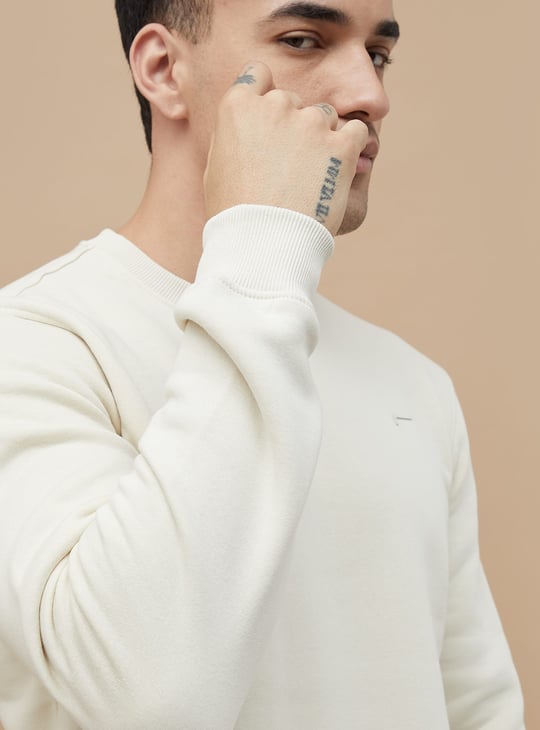 FAME FOREVER Solid Sweatshirt