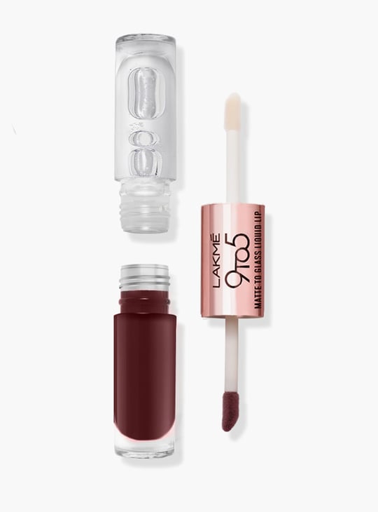 LAKME 9 to 5 Matte to Glass Liquid Lip - Nut Roast - 7.6ml