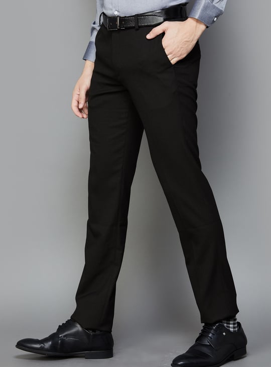 ARROW Men Solid Regular Fit Formal Trousers