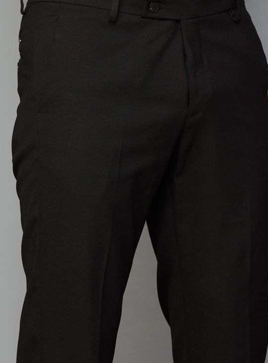 ARROW Men Solid Regular Fit Formal Trousers