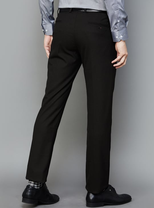 ARROW Men Solid Regular Fit Formal Trousers