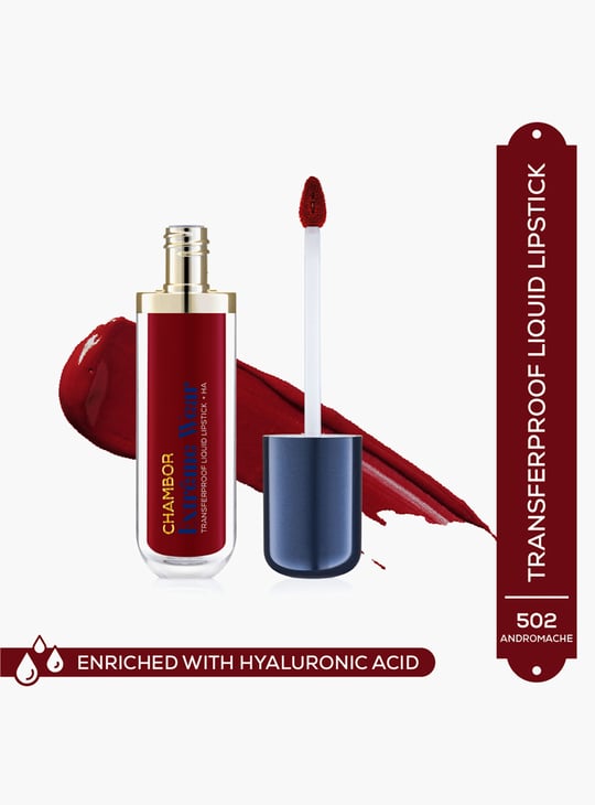 CHAMBOR Extreme Wear Transferproof Liquid Lipstick - 502 Andromache - 6ml