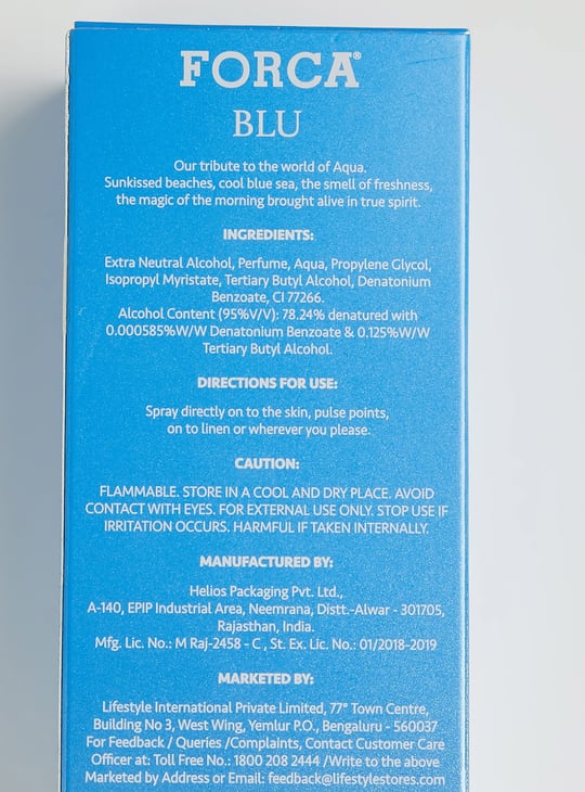 FORCA Blu Men Eau De Parfum - 100ml