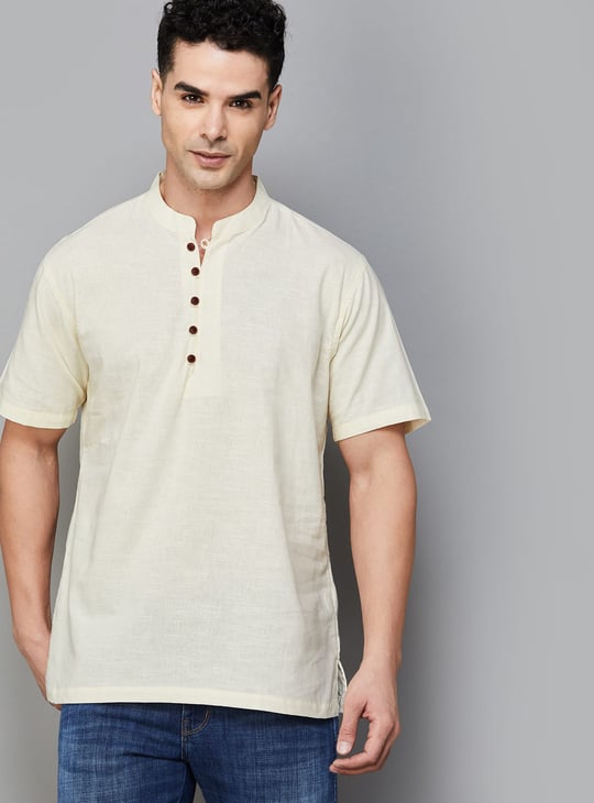 MELANGE Solid Short Kurta