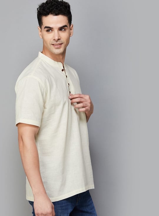 MELANGE Solid Short Kurta