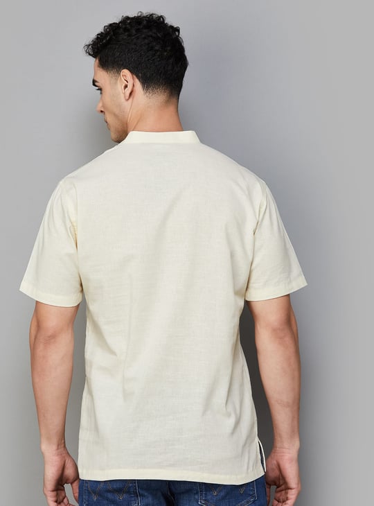 MELANGE Solid Short Kurta