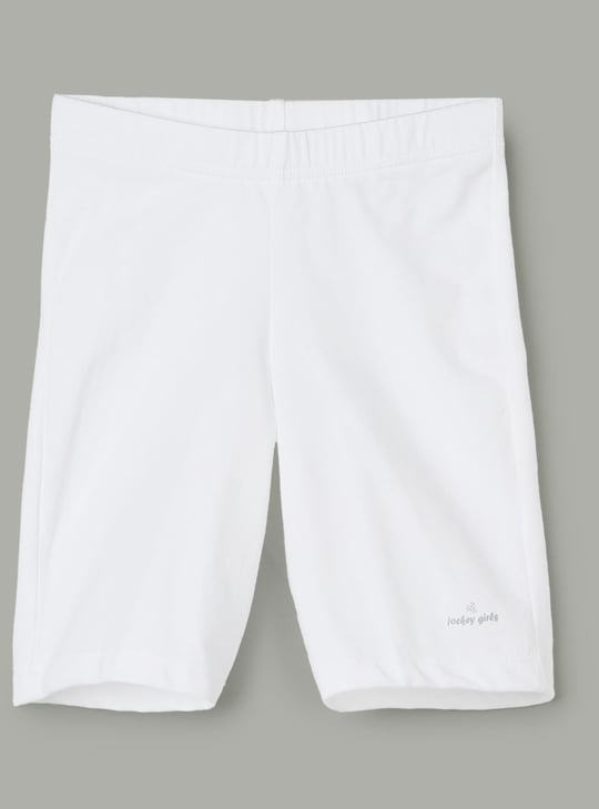 JOCKEY Girls Solid Cycling Shorts - Pack of 2